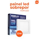 Ver imagem 2 de Painel Led Sobrepor 12w Quadrado - Fortled