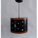 Ver imagem 2 de Lustre Pendente para Quarto Lua e Estrelas