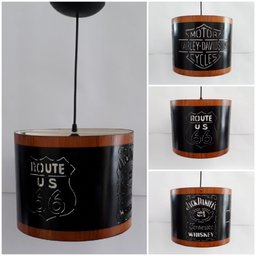 Lustre Pendente Bar - Harley Davidson/Jack Daniel`s/Route 66 - 300X24 Ecoestiluz - 3