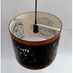 Lustre Pendente Bar - Harley Davidson/Jack Daniel`s/Route 66 - 300X24 Ecoestiluz - 4