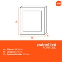 Ver imagem 3 de Painel Led Sobrepor 30w Quadrado - Fortled