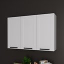 Ver imagem 1 de Armário de Cozinha Aéreo em Mdf com 3 Portas 120cm Multimóveis Cr20446 Branco
