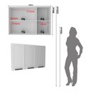 Ver imagem 6 de Armário de Cozinha Aéreo em Mdf com 3 Portas 120cm Multimóveis Cr20446 Branco