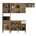 Ver imagem 3 de Armário de Cozinha Completa Mdf 9 Portas Vert Plus - Freijó/freijó/soft
