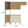 Armário de Cozinha Completa Mdf 9 Portas Vert Plus - Freijó/freijó/soft - 2