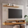 Painel Permóbili Valencia Plus para Tv de Ate 50'' com Prateleira de Vidro - Off White/nature - 2