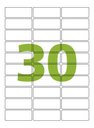Ver imagem 2 de Etiqueta Adesiva Cc180 - 25.4x66.7x3mm - 30 Unidades por Folha - Caixa com 100 Folhas