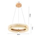 Ver imagem 6 de Lustre Pendente Nordecor Dalen 2959 60cm Ouro Brilho Bivolt