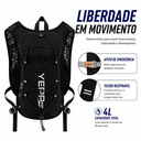 Ver imagem 2 de Mochila Hidratação 4L Running Trail Bike Unissex Esportiva:Preto