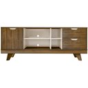 Ver imagem 2 de Rack para Sala de Estar TV 65 pol 160cm 1 Porta 2 Gavetas Vermont A05 Pinho Off White - Lyam Decor