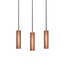Ver imagem 1 de Kit 3 Pendente Tubo 710 - Gu10 para Mini Dicroica - 20cm Cobre
