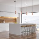 Ver imagem 2 de Kit 3 Pendente Tubo 710 - Gu10 para Mini Dicroica - 20cm Cobre