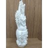 Deusa Quain 28cm Deusa Da Mão Estátua Porcelana Kuan Yin - 5
