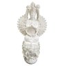 Deusa Quain Chinesa Deusa Da Mão Estátua Porcelana Kuan Yin:Branca - 1