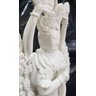 Deusa Quain Chinesa Deusa Da Mão Estátua Porcelana Kuan Yin:Branca - 6