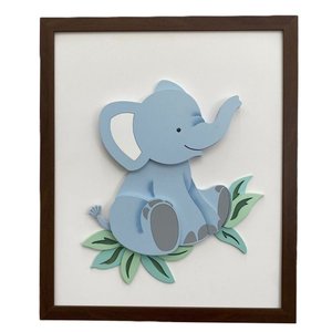 Quadro Safari Baby Elefante - QDSB-01 BH BABY KIDS