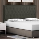 Ver imagem 1 de Cabeceira Cama Box Casal Jadi 140 Cm Suede Cinza - MV Estofados Shop