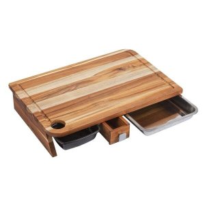 Tábua de Carne Stolf Teca com Compartimento