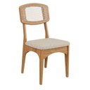 Ver imagem 6 de Mesa Jantar Retangular 1,80m 6 Lugares com 6 Cadeiras Assento Estofado Encosto Tela 100% MDF Dalla