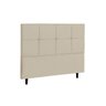 Cabeceira Casal King Jbe Paris 195cm Bege Cama Box 193cm - 1