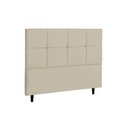 Ver imagem 1 de Cabeceira Casal King Jbe Paris 195cm Bege Cama Box 193cm
