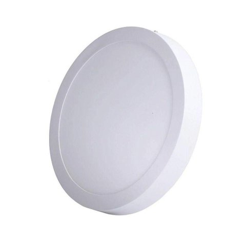 Painel Led 17x17 Redondo Branco Sobrepor 12w 6500k Foxlux