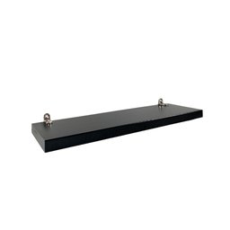 Kit de 4 Prateleiras de MDF cor Preta com kit de instalação incluso 30x10x1,5cm - 7