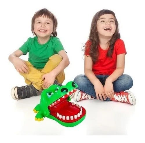 Jogo Divertido Multijogadores para Crianças Crocodilo Dentista - 2