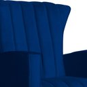 Ver imagem 4 de Poltrona Balanço C/ Puff Melinda Suede Azul Marinho - Lm Decor