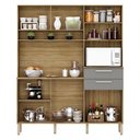 Ver imagem 3 de Cozinha Ambiente Montesa 6 Portas e 2 Gavetas Freijó Gris - Kits Paraná