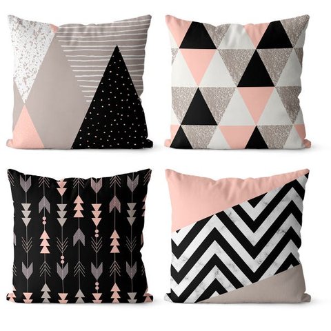 kit 4 capas de almofadas escandinava lll 40x40
