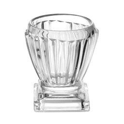 Porta Talher Cristal com Pé Elisabeth 9x10x13cm - 2