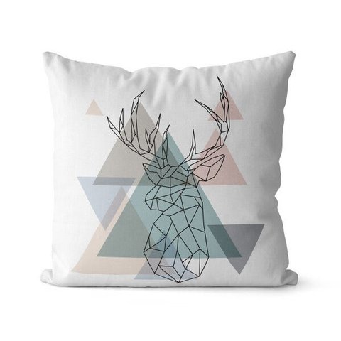 kit 4 capas de almofadas rena escandinava 45x45