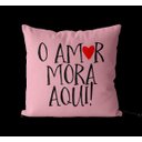 Ver imagem 5 de Kit 4 capas de almofadas geométrica o amor mora aqui rosa e preto