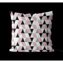 Ver imagem 2 de Kit 4 capas de almofadas geométrica o amor mora aqui rosa e preto