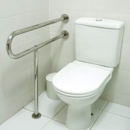 Barra de Apoio Fixa para Vaso 80cm em Inox Polido Geris - 2