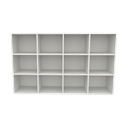 Ver imagem 5 de Armário Colmeia Horizontal 12 Nichos Estante Prateleira MDF Branco Klithovit Decor