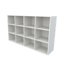 Ver imagem 1 de Armário Colmeia Horizontal 12 Nichos Estante Prateleira MDF Branco Klithovit Decor