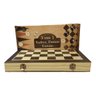 Jogo de xadrez De Madeira 3 Em 1 35 x 35 Cm - 4