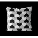 Ver imagem 3 de Almofadas Decorativas cinza e Preto Geométricas Para Sofá 40x40