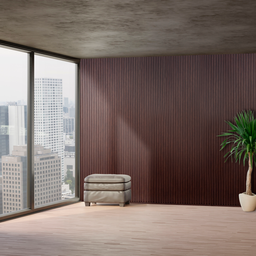Painel Ripado em Barra 270x87cm (2,35m²) MDF AMORECANELA - 10