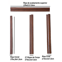 Ver imagem 6 de Painel Ripado em Barra 270x87cm (2,35m²) MDF AMORECANELA