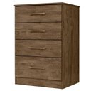 Ver imagem 4 de Guarda Roupa Casal Panamá com Cômoda Ms913 e Armário Multiuso New Íris Castanho Wood – Moval