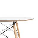 Ver imagem 7 de Conjunto Mesa de Jantar Chanfrada Branca Eames 90cm com 4 Cadeiras Fendi Kaila Dsw - La Mobilia