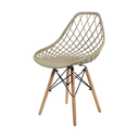 Ver imagem 2 de Conjunto Mesa de Jantar Chanfrada Branca Eames 90cm com 4 Cadeiras Fendi Kaila Dsw - La Mobilia