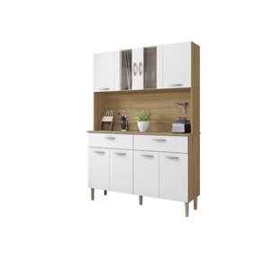 Armário de Cozinha Pequeno 8 Portas 2 Gaveta Pan Kits Paraná