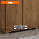 Ver imagem 6 de Guarda-Roupa Casal com 6 Portas e 4 Gavetas Internas com Maleiro Canadá Carvalho Tapajós