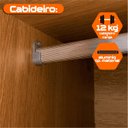 Ver mais imagens de Guarda-Roupa Casal com 6 Portas e 4 Gavetas Internas com Maleiro Canadá Carvalho Tapajós