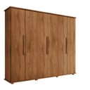 Ver imagem 3 de Guarda-Roupa Casal com 6 Portas e 4 Gavetas Internas com Maleiro Canadá Carvalho Tapajós