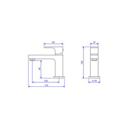 Misturador Monocomando Deca Lavatório de Mesa Bica Baixa Unic - 2